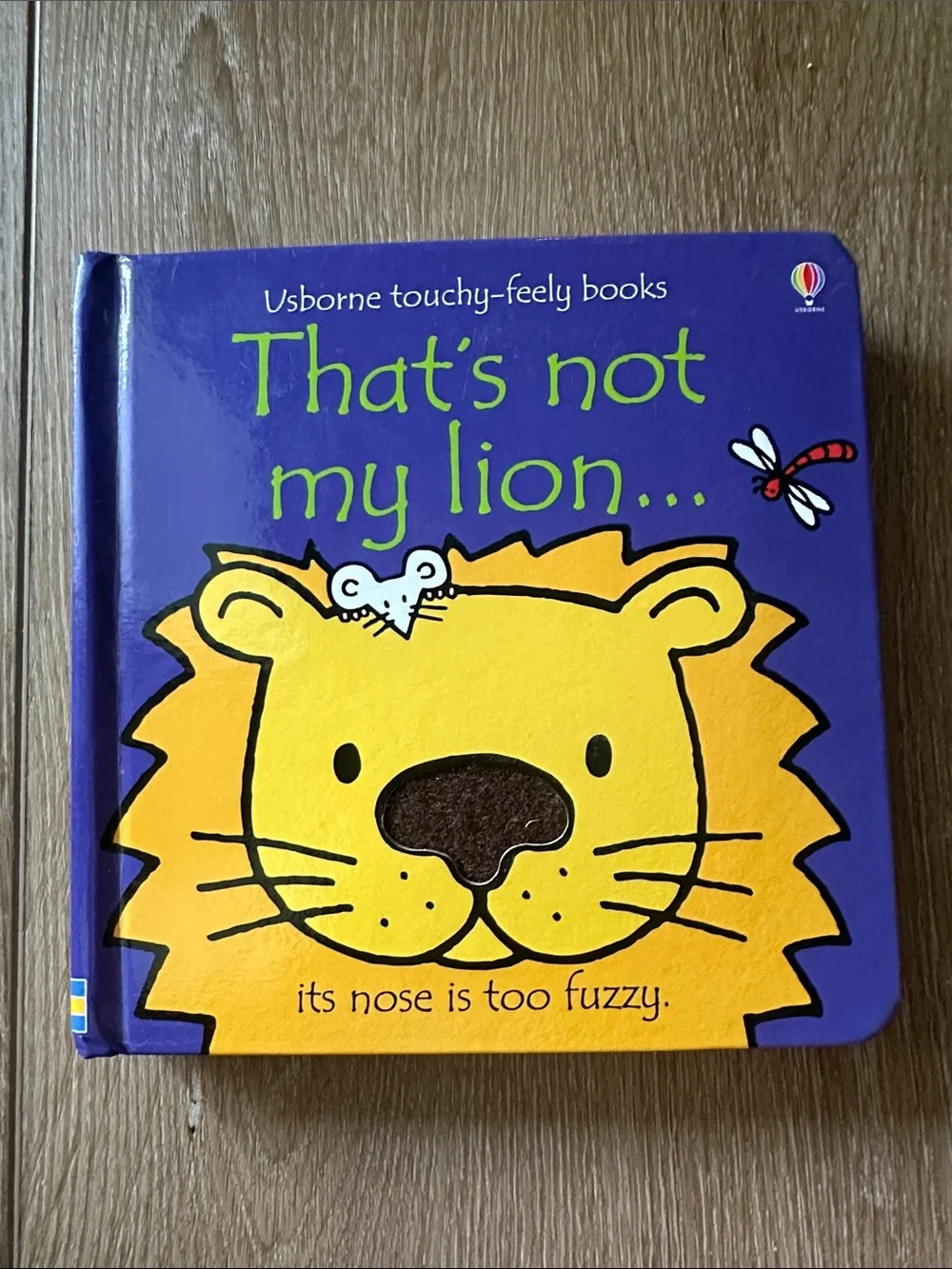 Usborne That's Not My Lion Touchy-Feely Board Book - Purple & Yellow